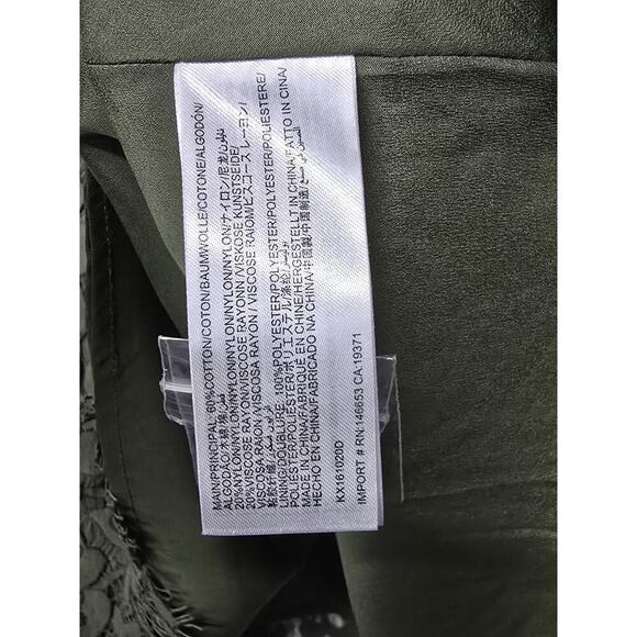 Keepsake the Label Dress Womens Medium Green Porcelain Lace Mock Neck Mini - Picture 11 of 12